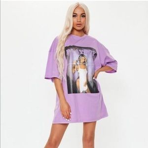 PlayboyxMisguided Oversized Magazine T-shirt Dress